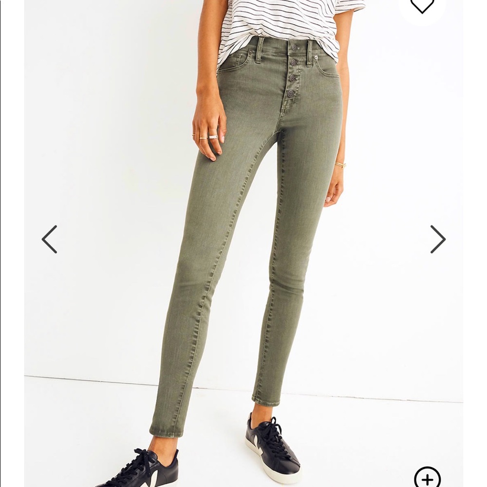 Madewell 9” Midrise Skinny Jeans: Garment-Dyed